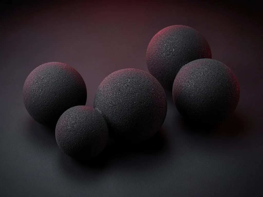 Set of massage balls in varying sizes